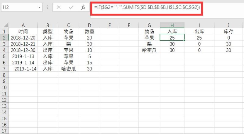 「进销存」怎么设计进销存可以简单的求出库存？