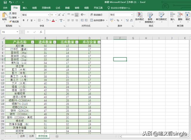 比数据透视表好用很多，进销库存表用这样的方法真是方便多了！