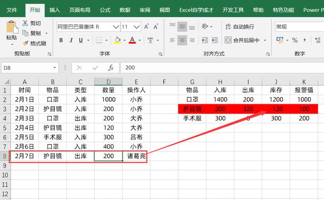 Excel制作进销存表，2个提升自动化小细节